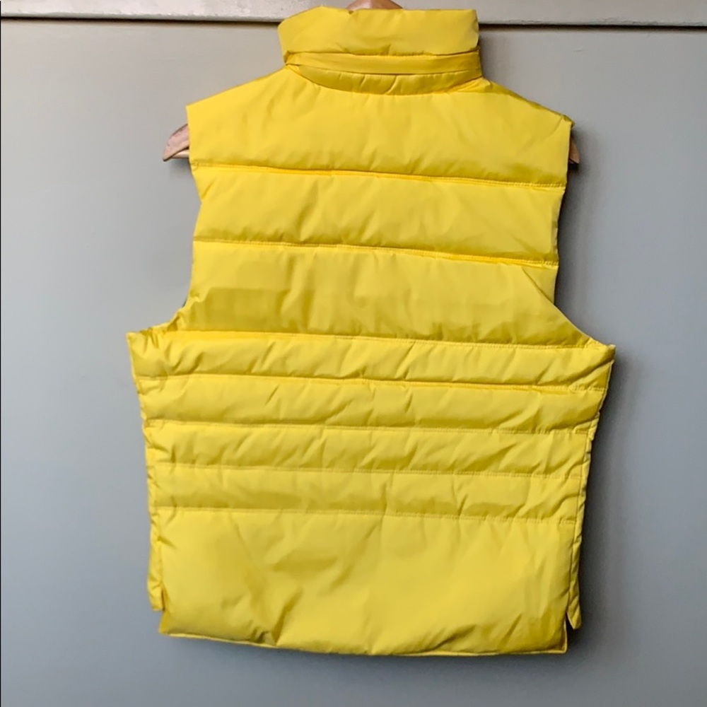 NEW Lucky Brand Down Quilted Puffer Yellow Vest L Zip unisex - Picture 4 of 15